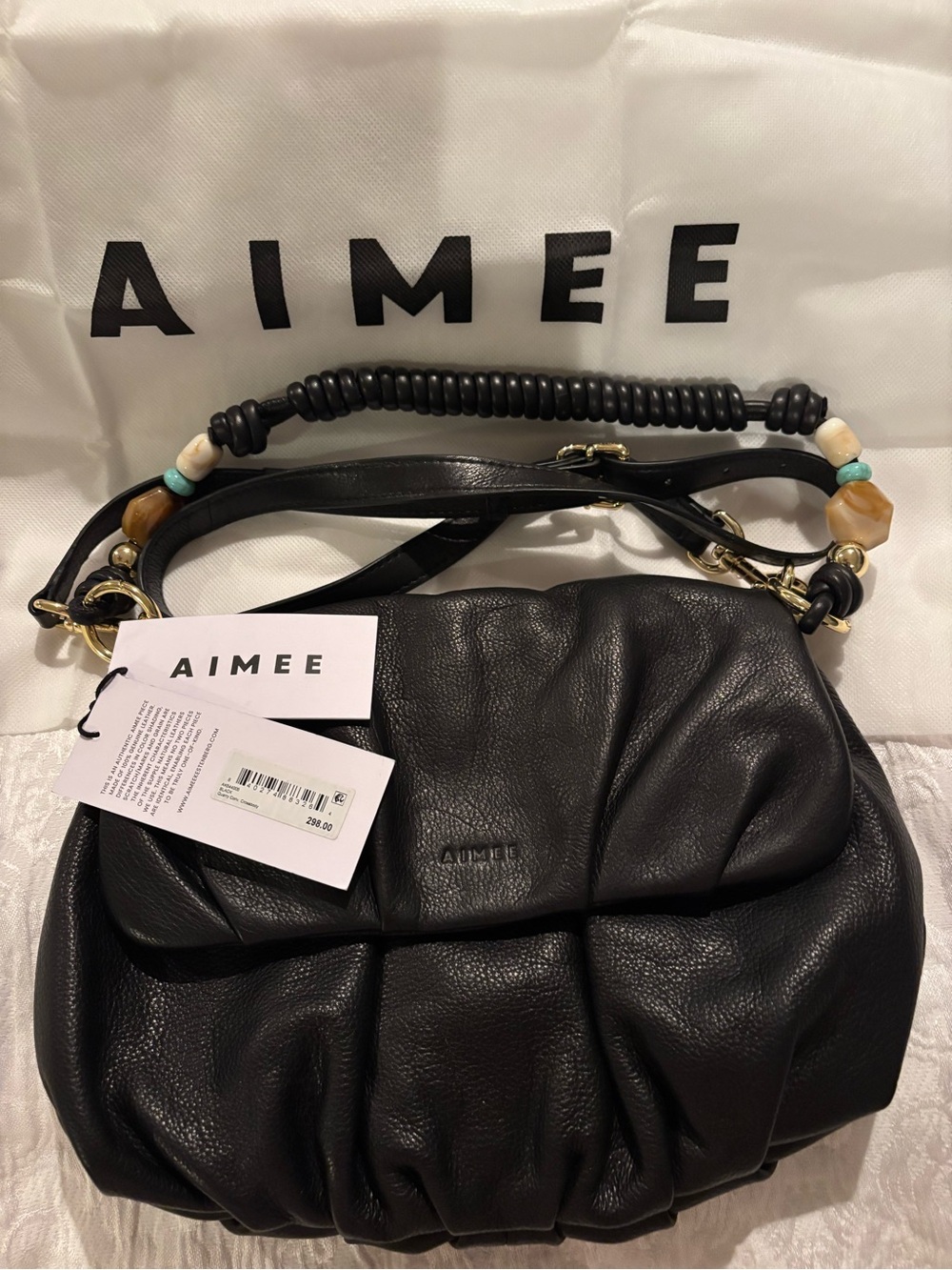 NEW Aimee Kestenberg Quarry Convertible Crossbody BLACK